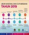 Catat Ini Jadwal Libur Nasional dan Cuti Bersama 2019